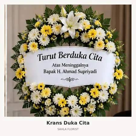 Krans Bunga Duka Grand Wisata